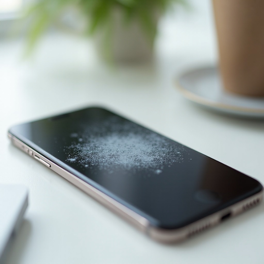 จุดดำบนหน้าจอโทรศัพท์