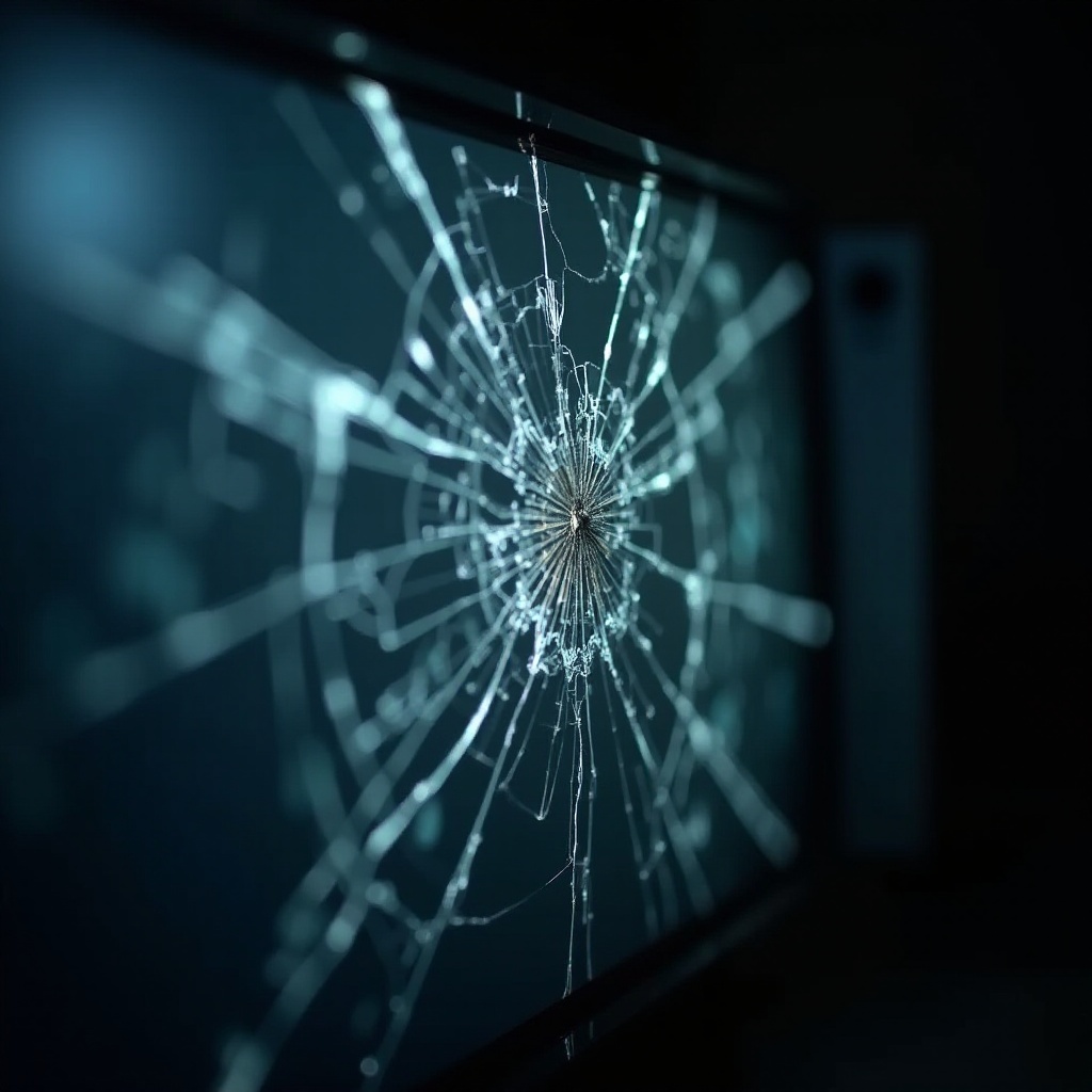 Puoi riparare uno schermo TV che è stato colpito?