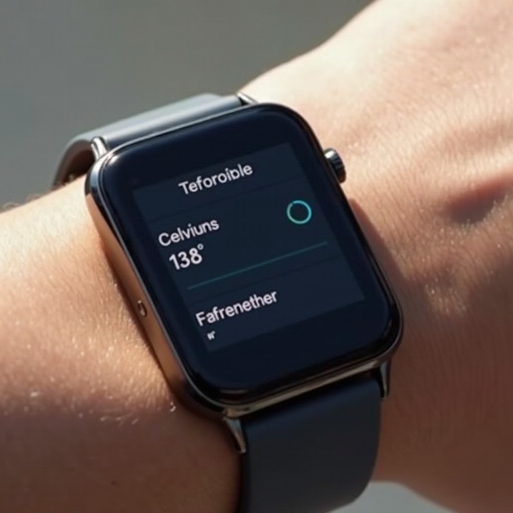 como mudar de celsius para fahrenheit no smartwatch samsung