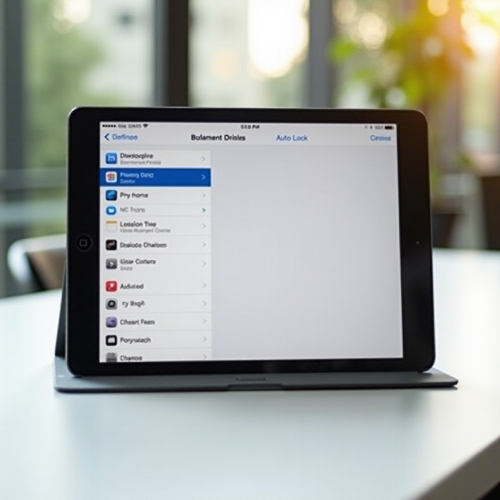 كيفية تغيير القفل التلقائي على iPad