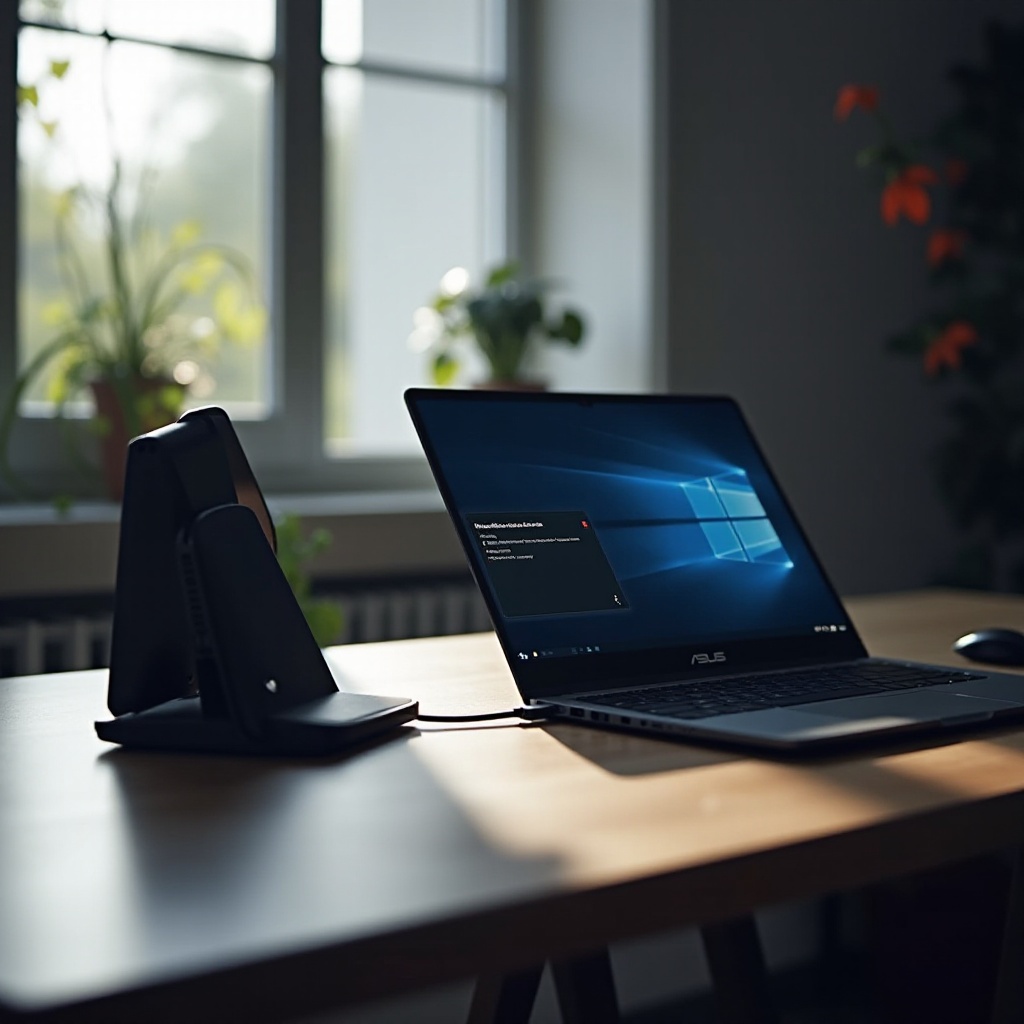 mein Asus Laptop kann meine Dockingstation nicht sehen