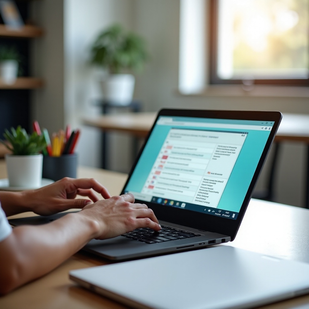Configuração para salvar abas abertas ao abrir o Chromebook