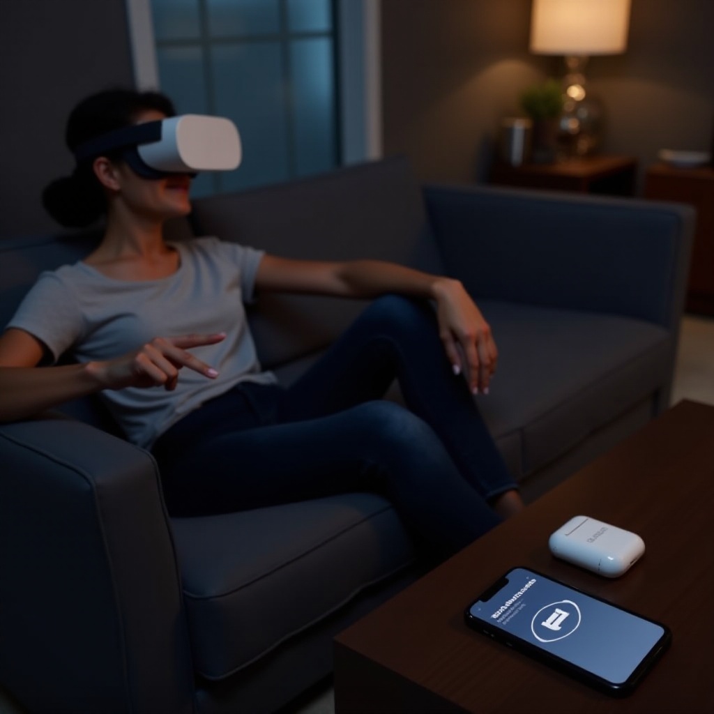 como conectar AirPods ao Oculus