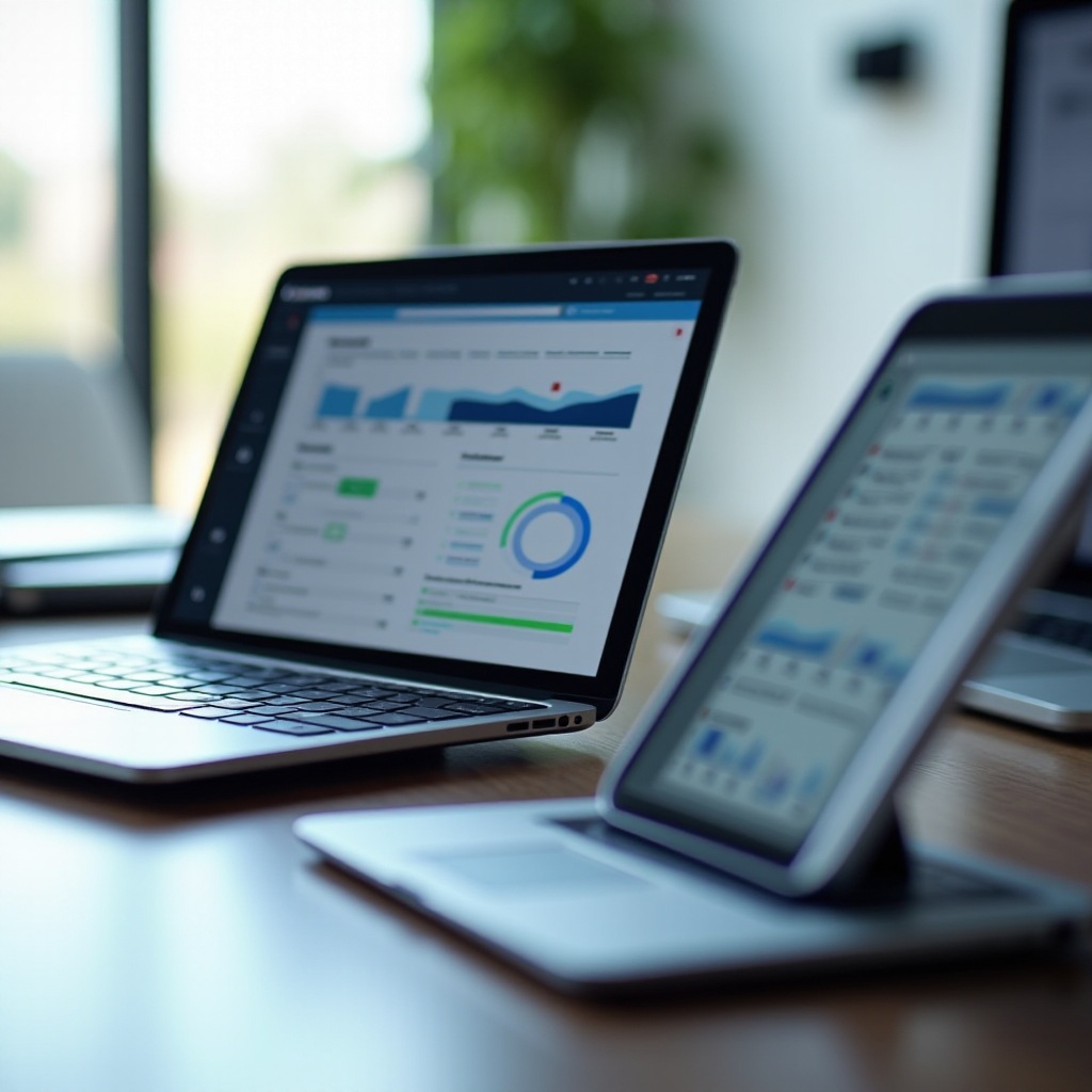 uso del tablet vs telefono e laptop