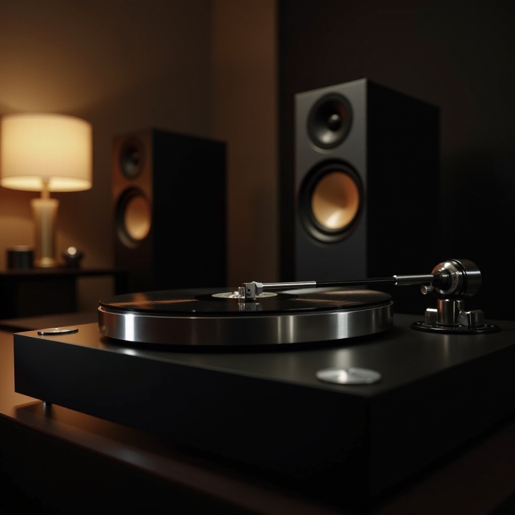 melhor combinação de toca-discos e alto-falante