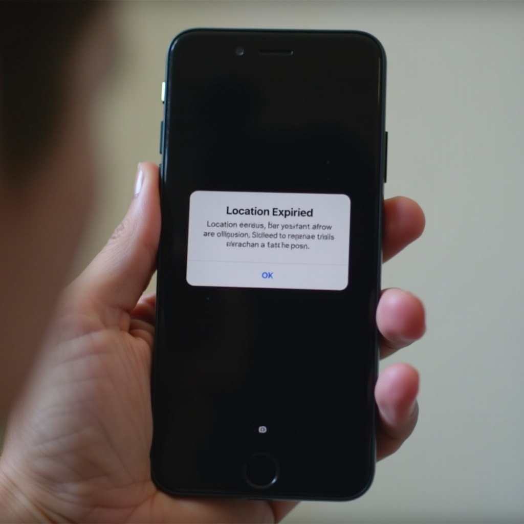 O que significa local expirado no iPhone?