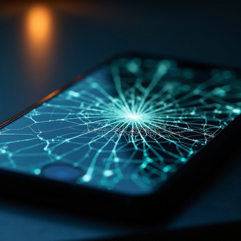 como consertar uma tela de telefone com falhas
