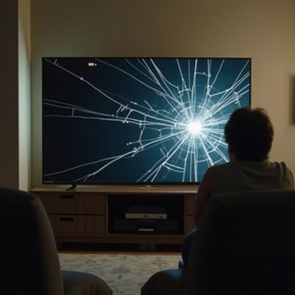 هل يمكنك إصلاح شاشة تلفاز قد تم ضربها؟