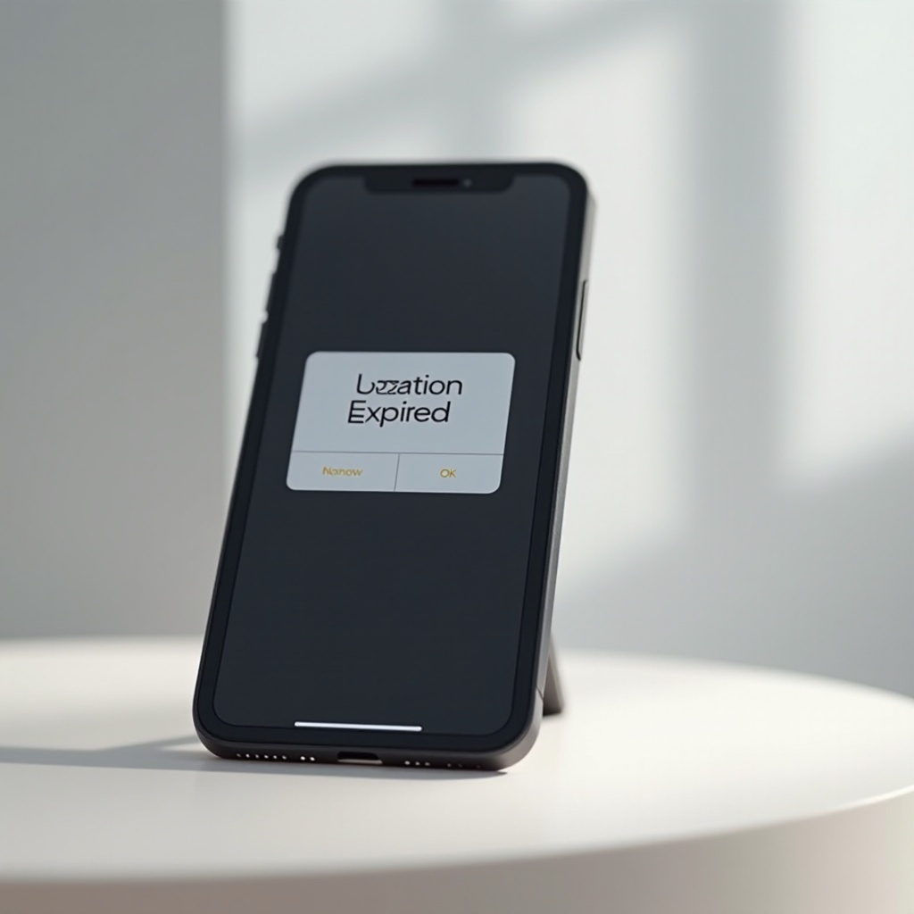 ماذا يعني انتهاء صلاحية الموقع على آيفون؟