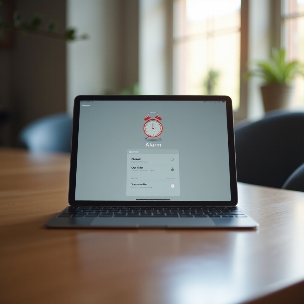 كيفية ضبط منبه على iPad