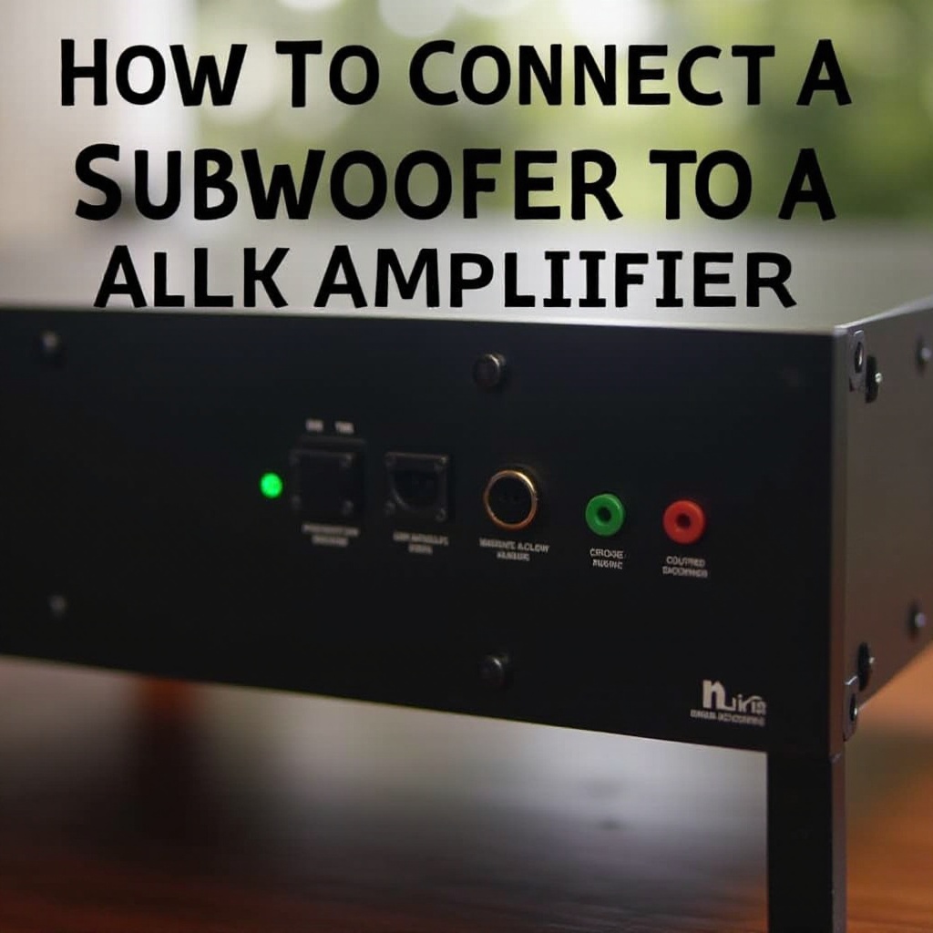 conectar o subwoofer ao amplificador