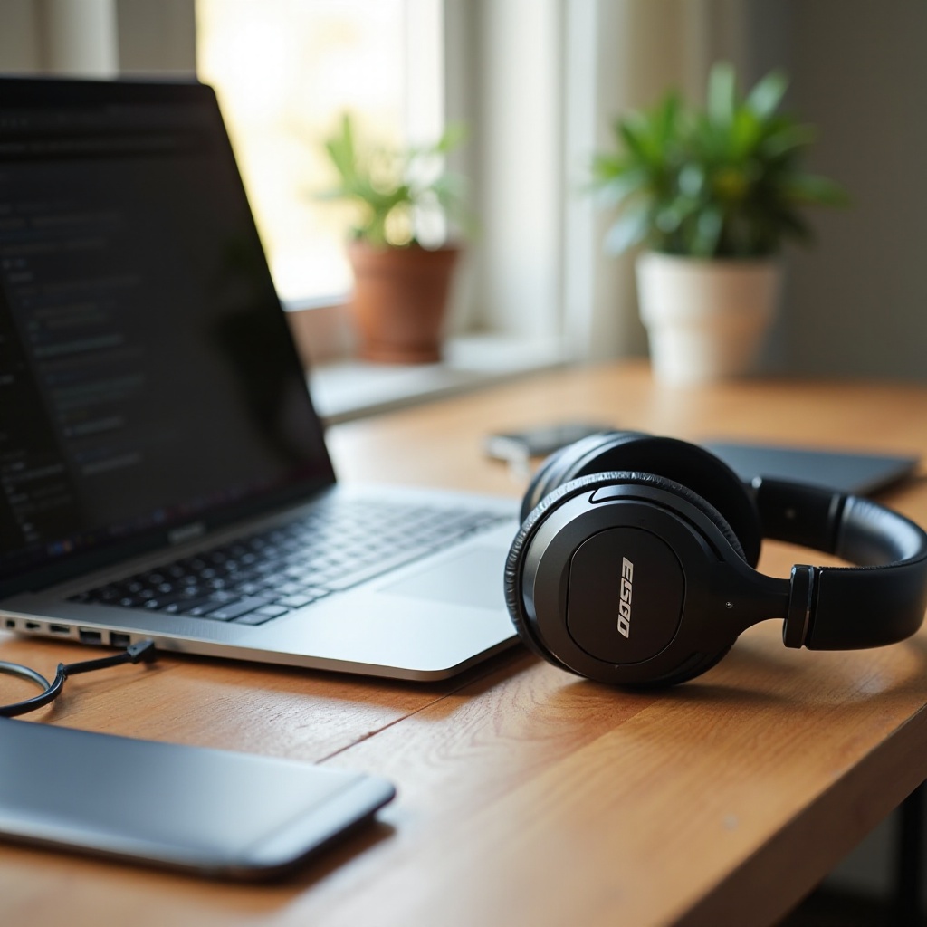 Bose-Kopfhörer verbinden sich mit dem PC
