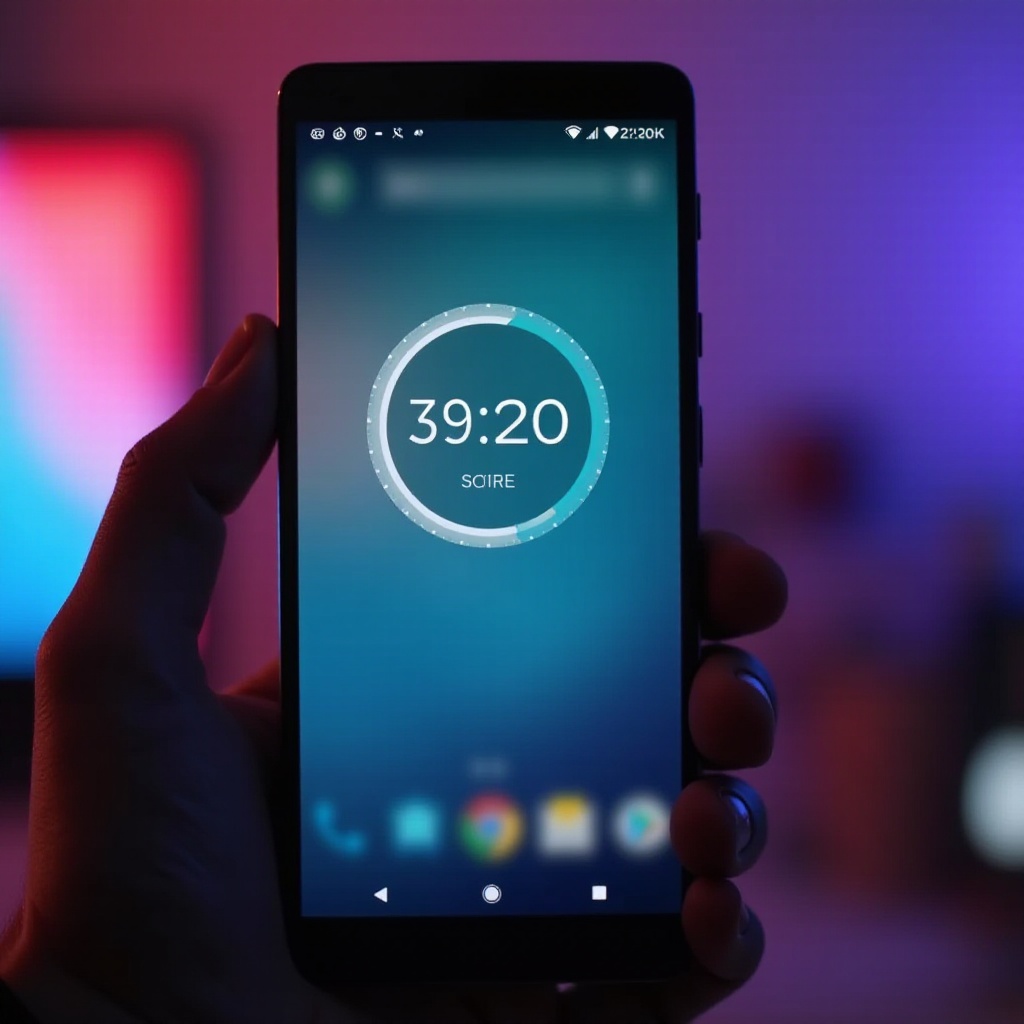 como ver o tempo de tela no Android